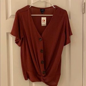 Short sleeve thin sweater